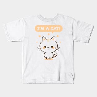 I'm A Cat! - Orange Kitty Kids T-Shirt